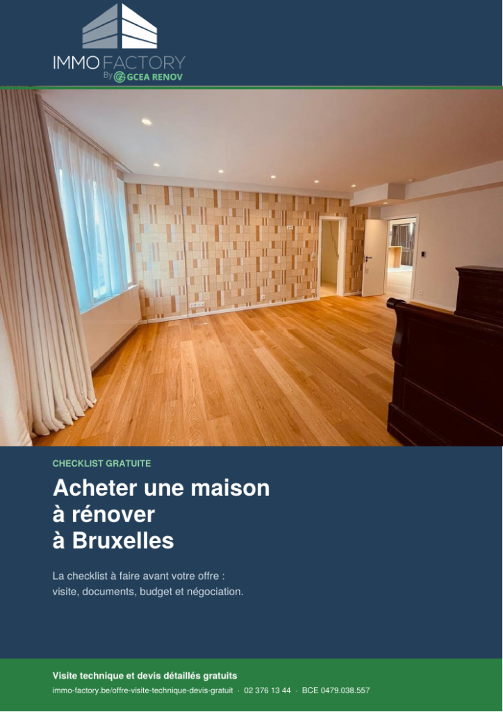 Couverture : La checklist avant d'acheter une maison à rénover à Bruxelles