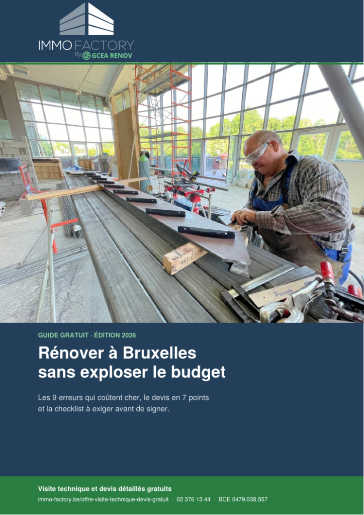 Couverture : Rénover à Bruxelles sans exploser le budget (11 pages)